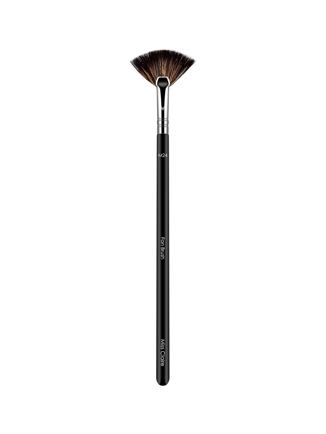 

Miss Claire M24 - Fan Brush - Silver-Toned & Black