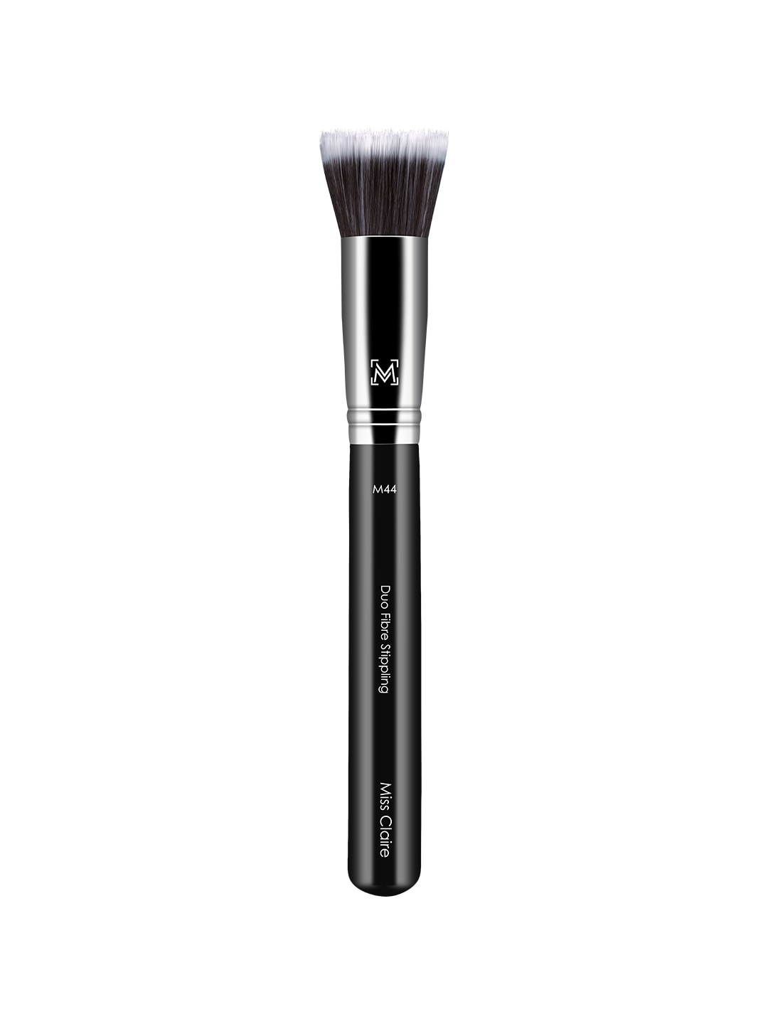 

Miss Claire Chrome Duo Fibre Stippling Brush - M44 Black & Silver Toned