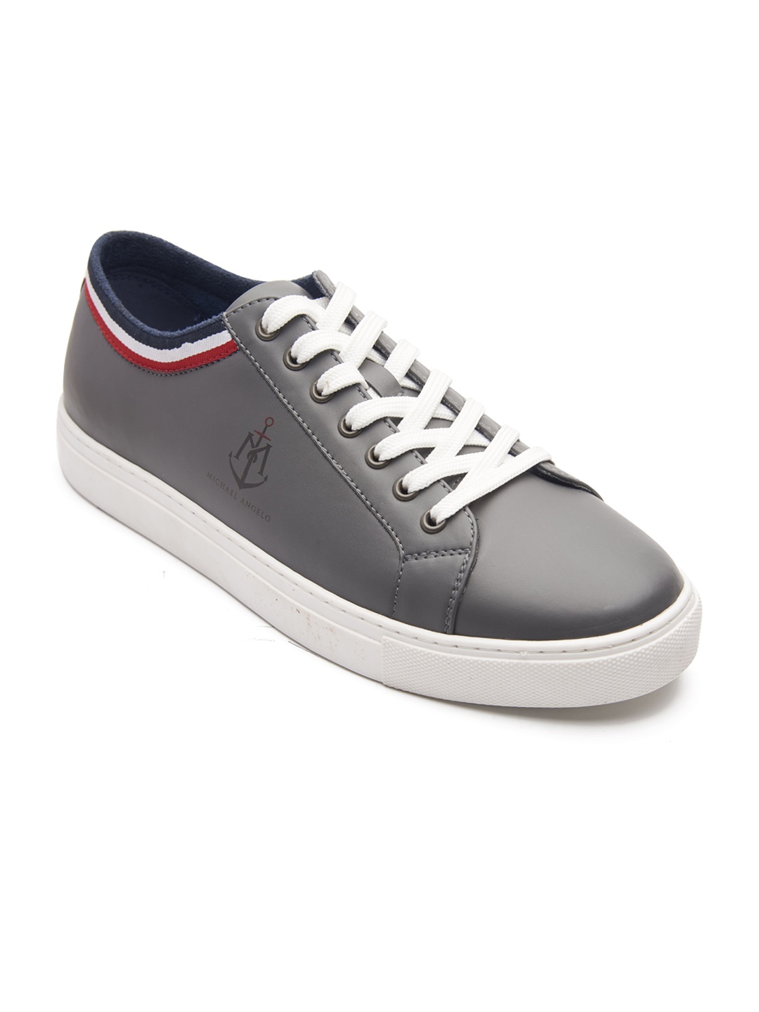 

MICHAEL ANGELO Men Grey PU Sneakers