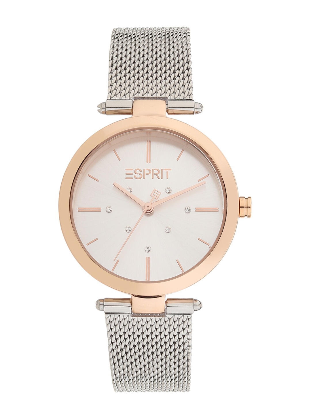 

ESPRIT Women Silver-Toned Dial & Silver Toned Stainless Steel Bracelet Style Straps Watch