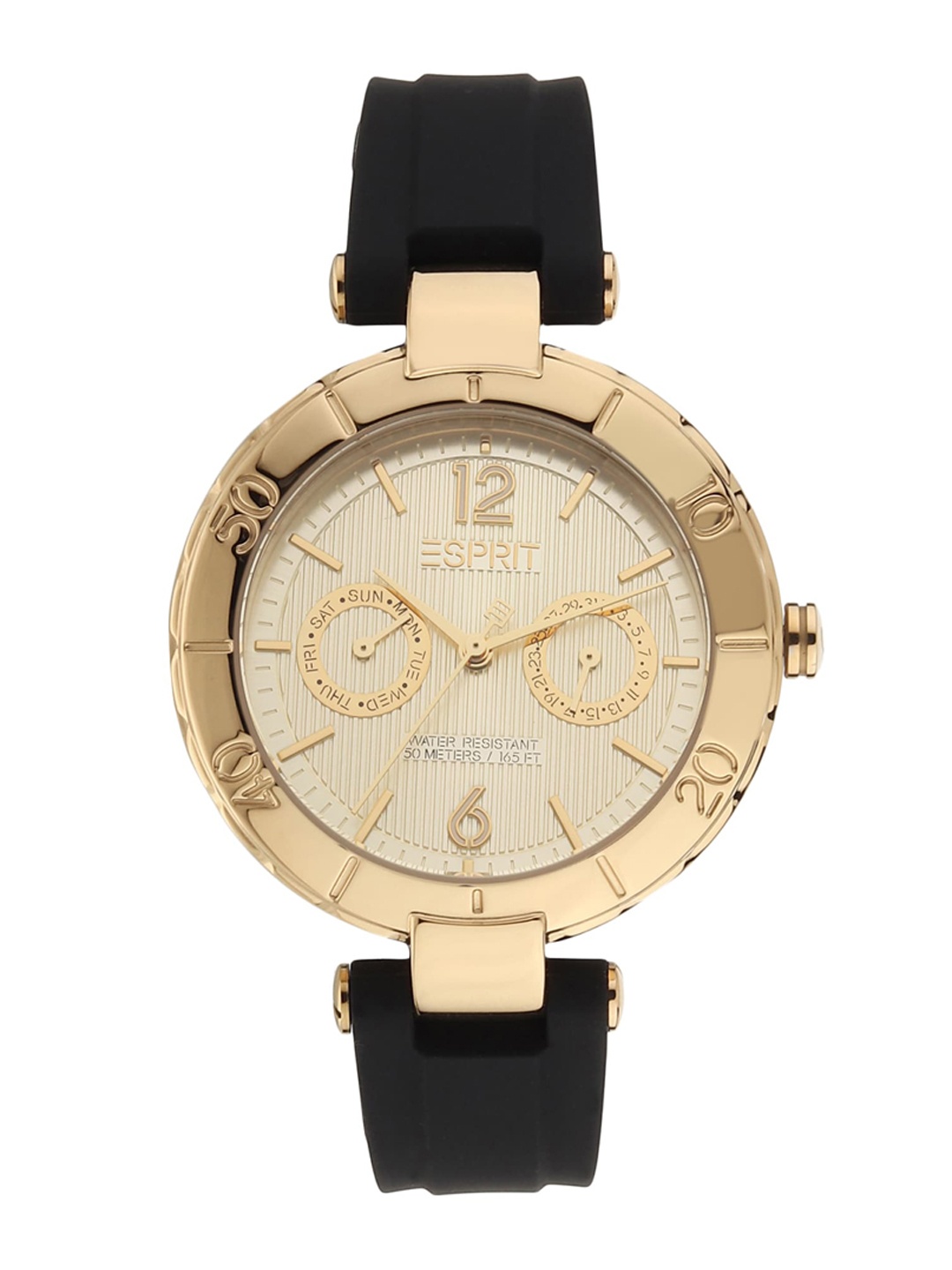 

ESPRIT Women Copper-Toned Dial & Black Straps Analogue Watch ES1L286P0035