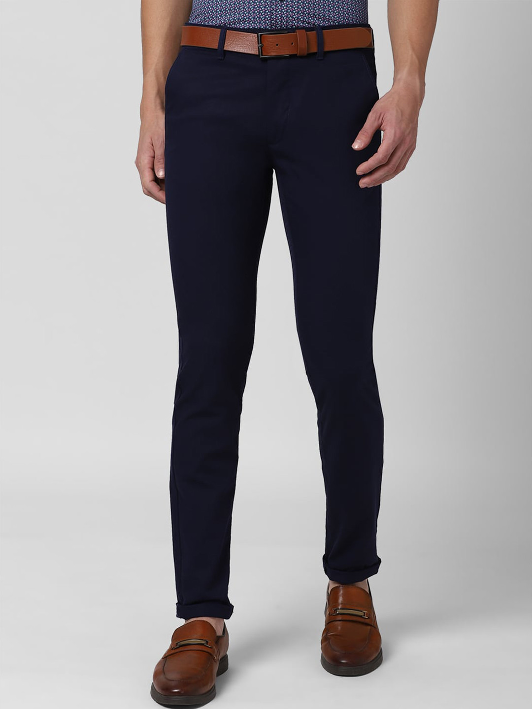 

Van Heusen Sport Men Navy Blue Slim Fit Trousers