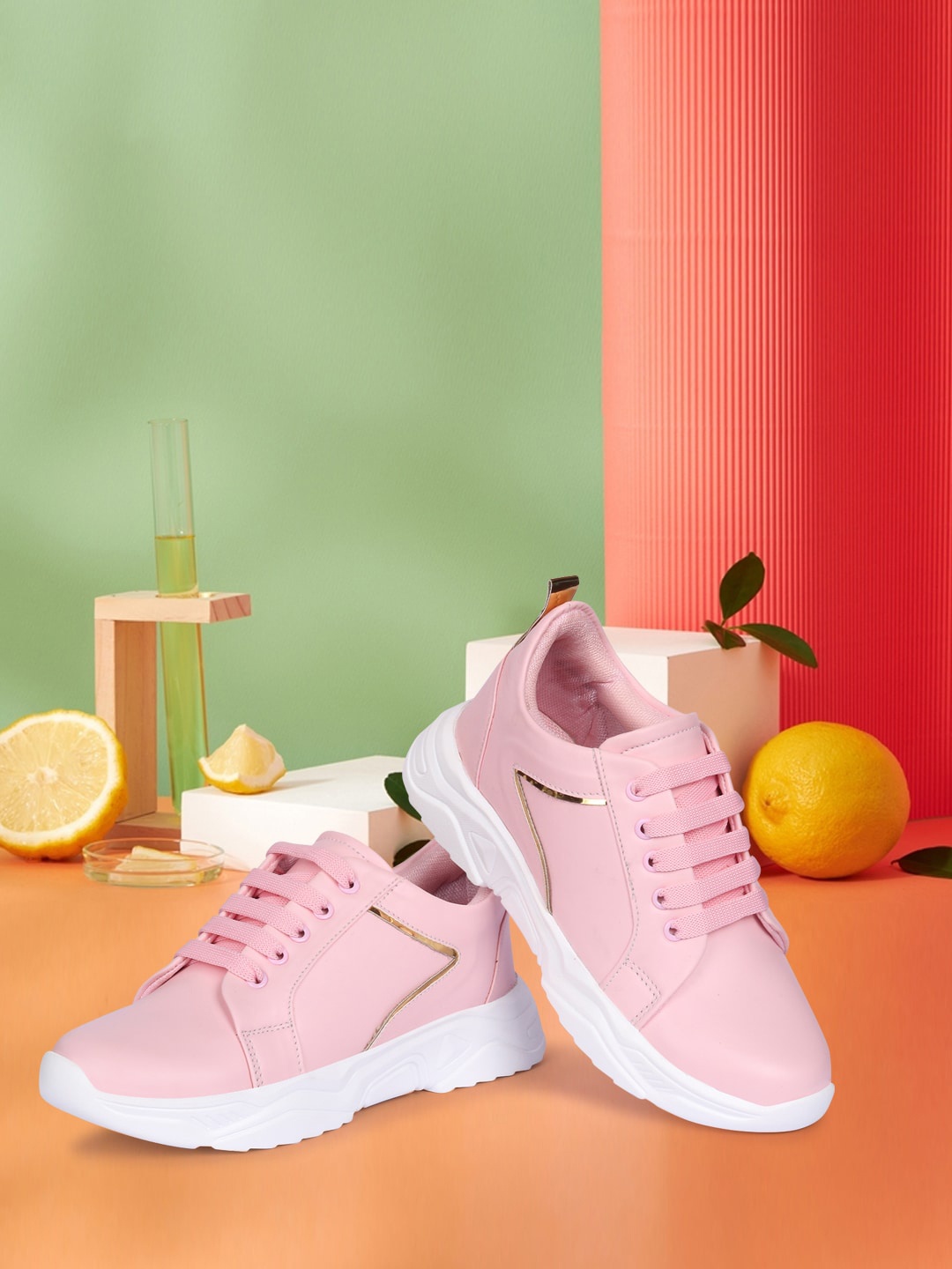 

Longwalk Women Pink Sneakers