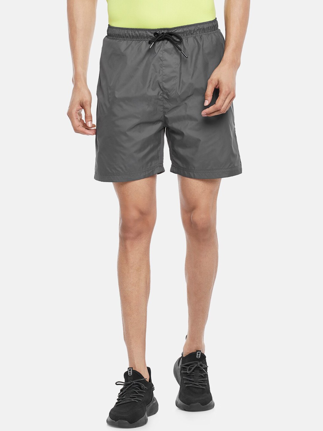

Ajile by Pantaloons Men Grey Slim Fit Sports Shorts