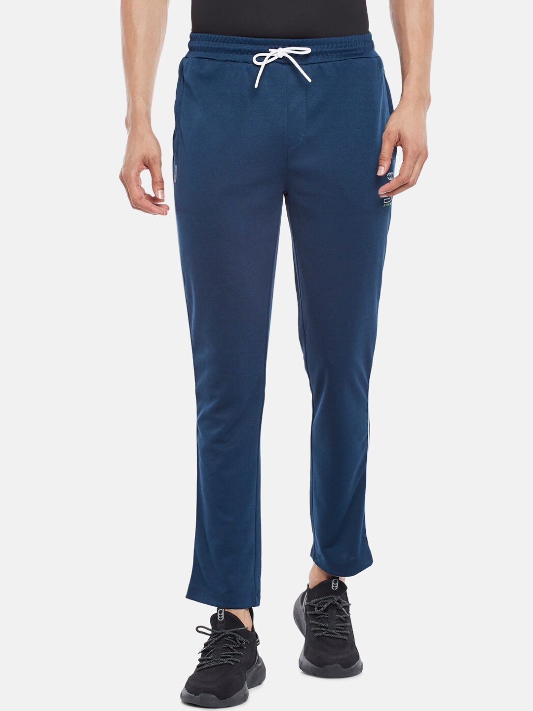 

Ajile by Pantaloons Men Blue Solid Slim-Fit Track Pants