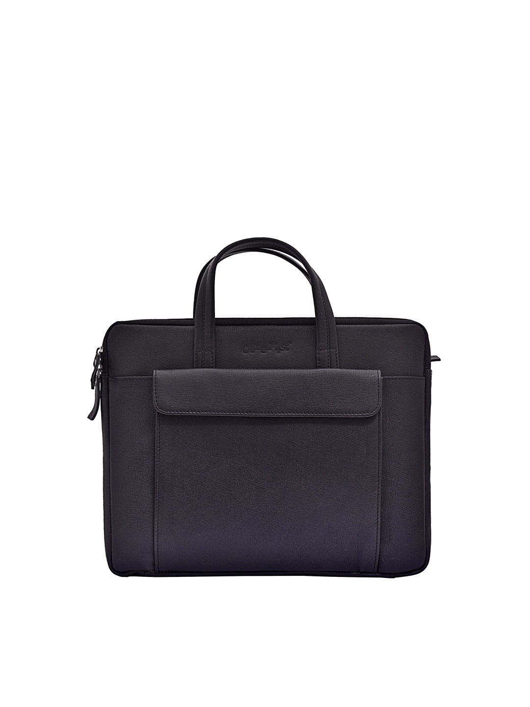 

OLIVE MIST Unisex Black Leather Laptop Sleeve