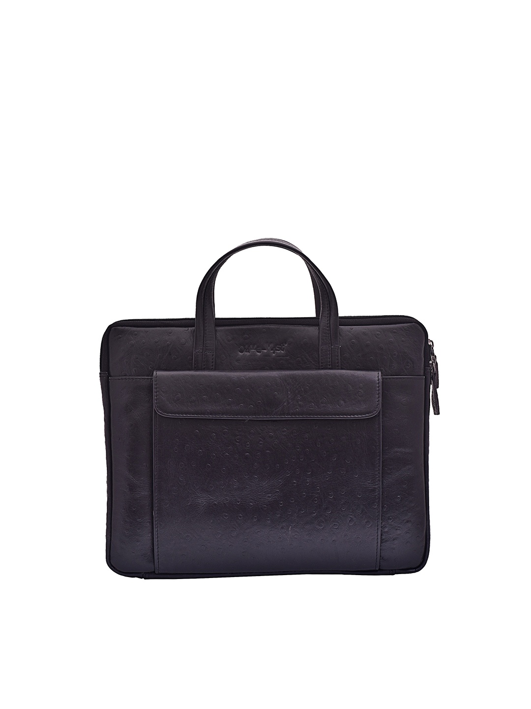 

OLIVE MIST Unisex Black Leather Laptop Sleeve