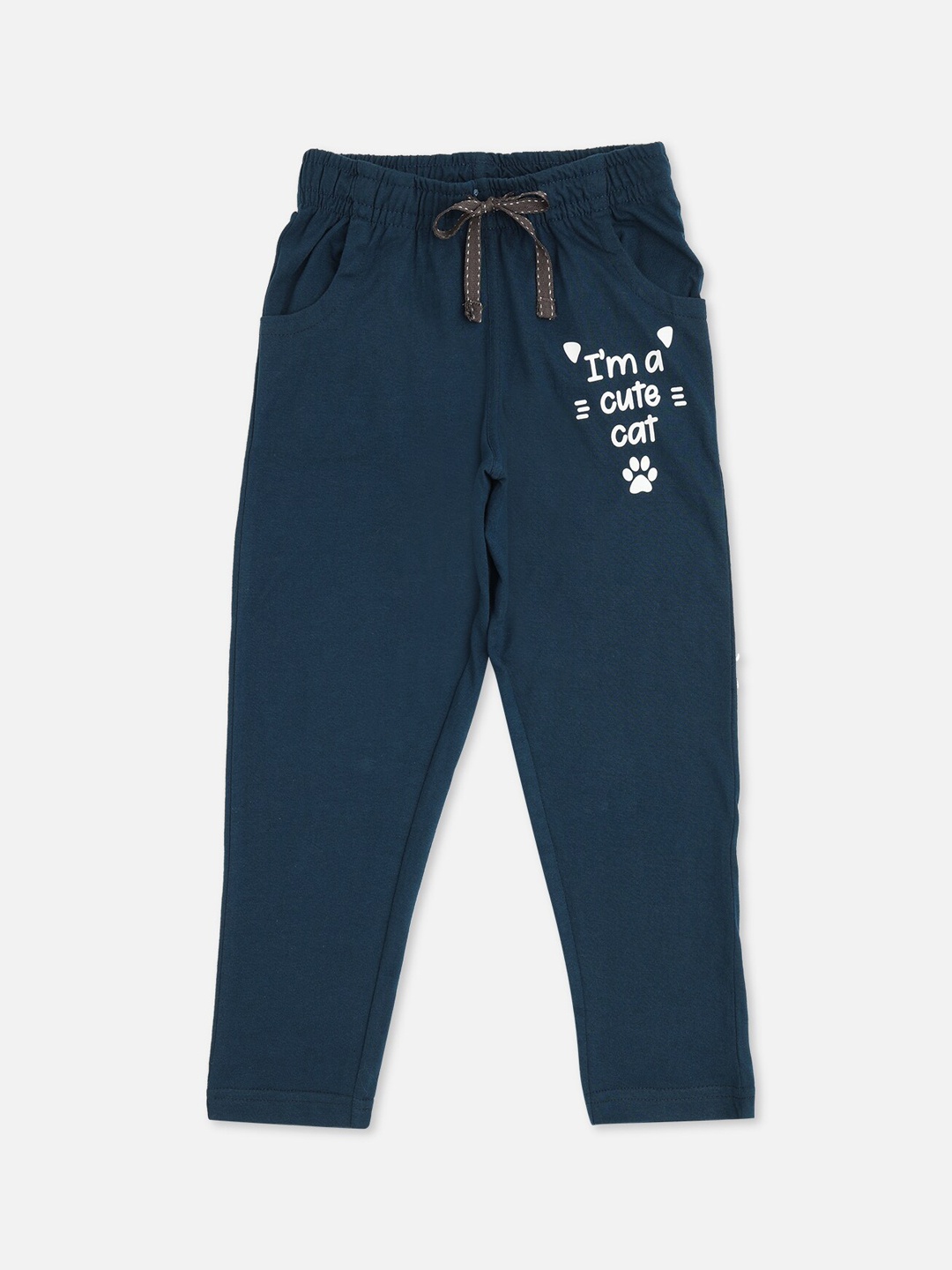 

Sweet Dreams Girls Navy Blue Printed Lounge Pants