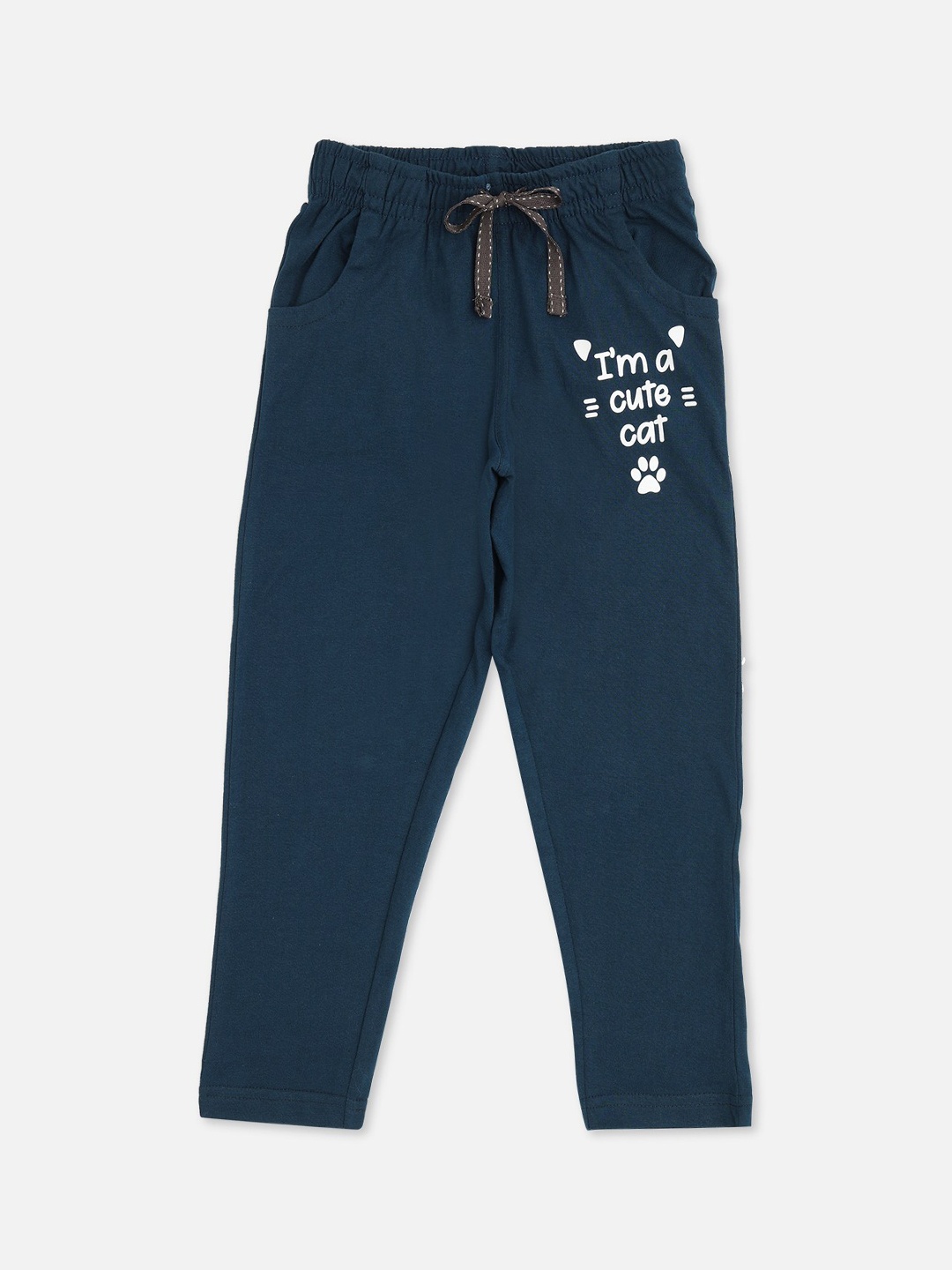 

Sweet Dreams Girls Navy Blue Printed Lounge Pants