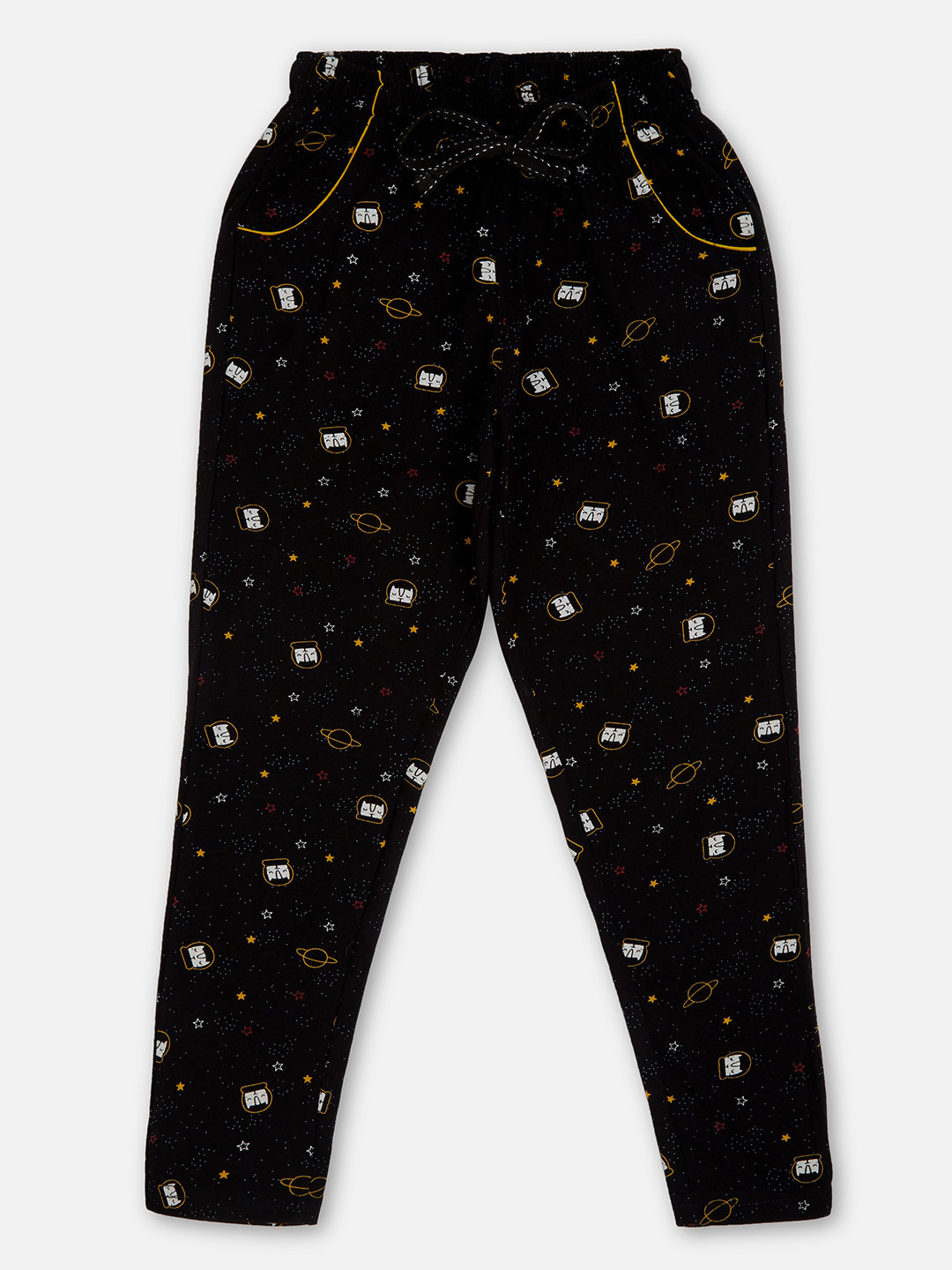 

Sweet Dreams Black Printed Lounge Pants