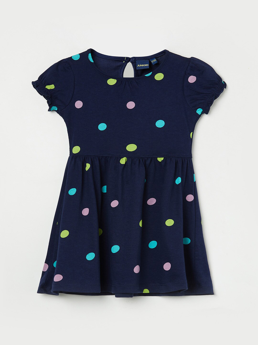 

Juniors by Lifestyle Girls Navy Blue Printed Dress