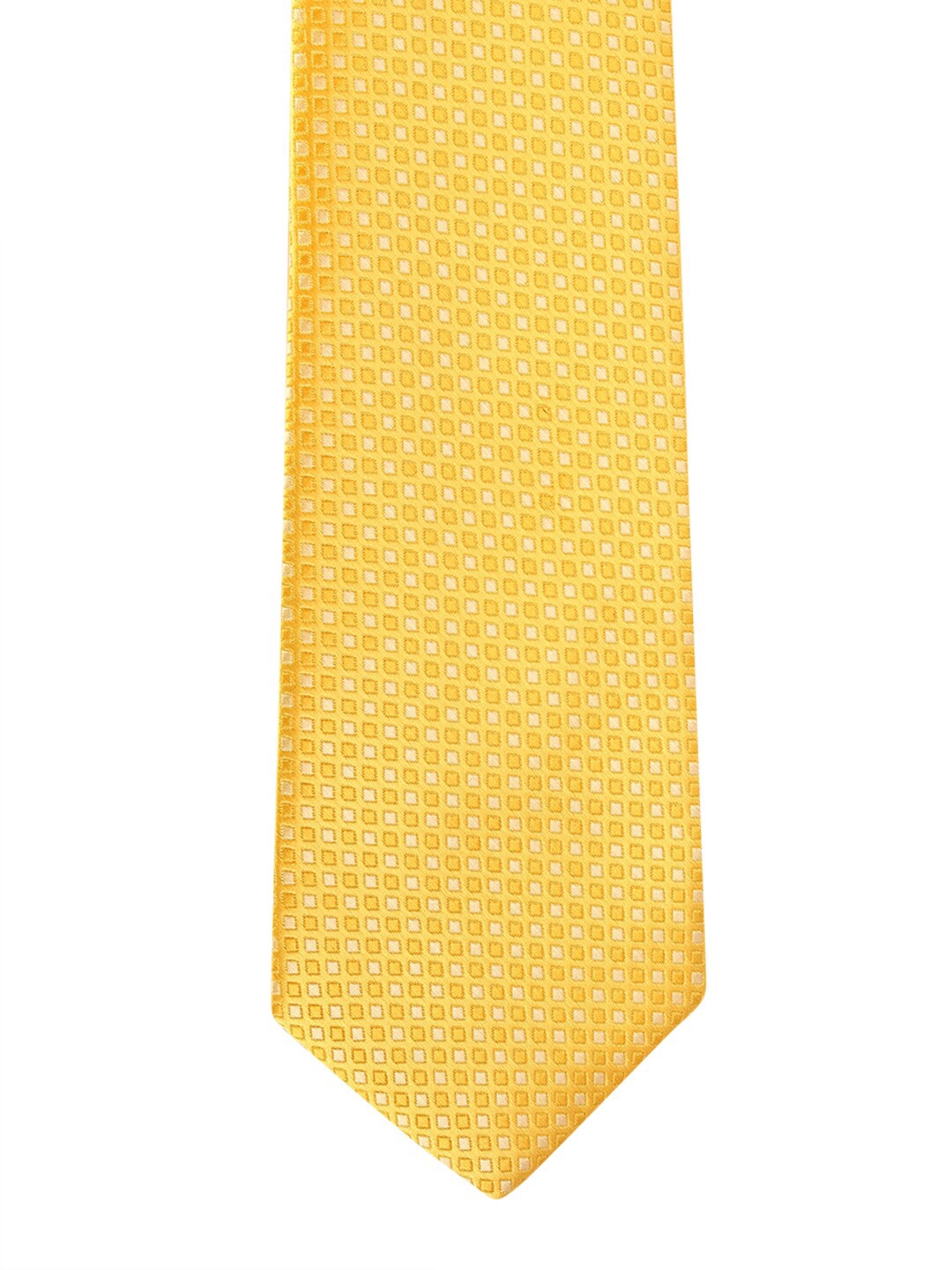 

Allen Solly Men Yellow & White Woven Design Broad Tie