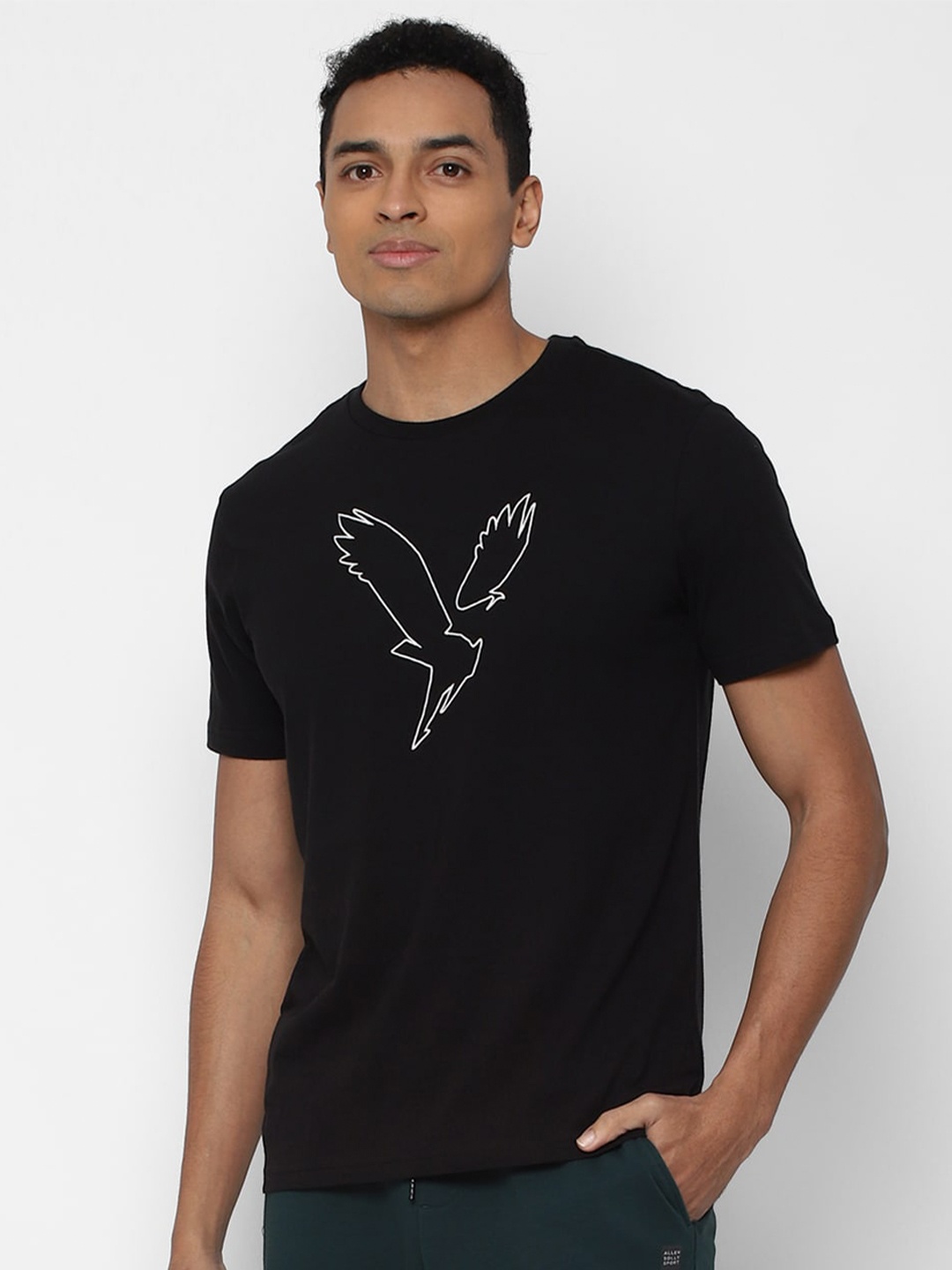 

AMERICAN EAGLE OUTFITTERS Men Black Printed T-shirt