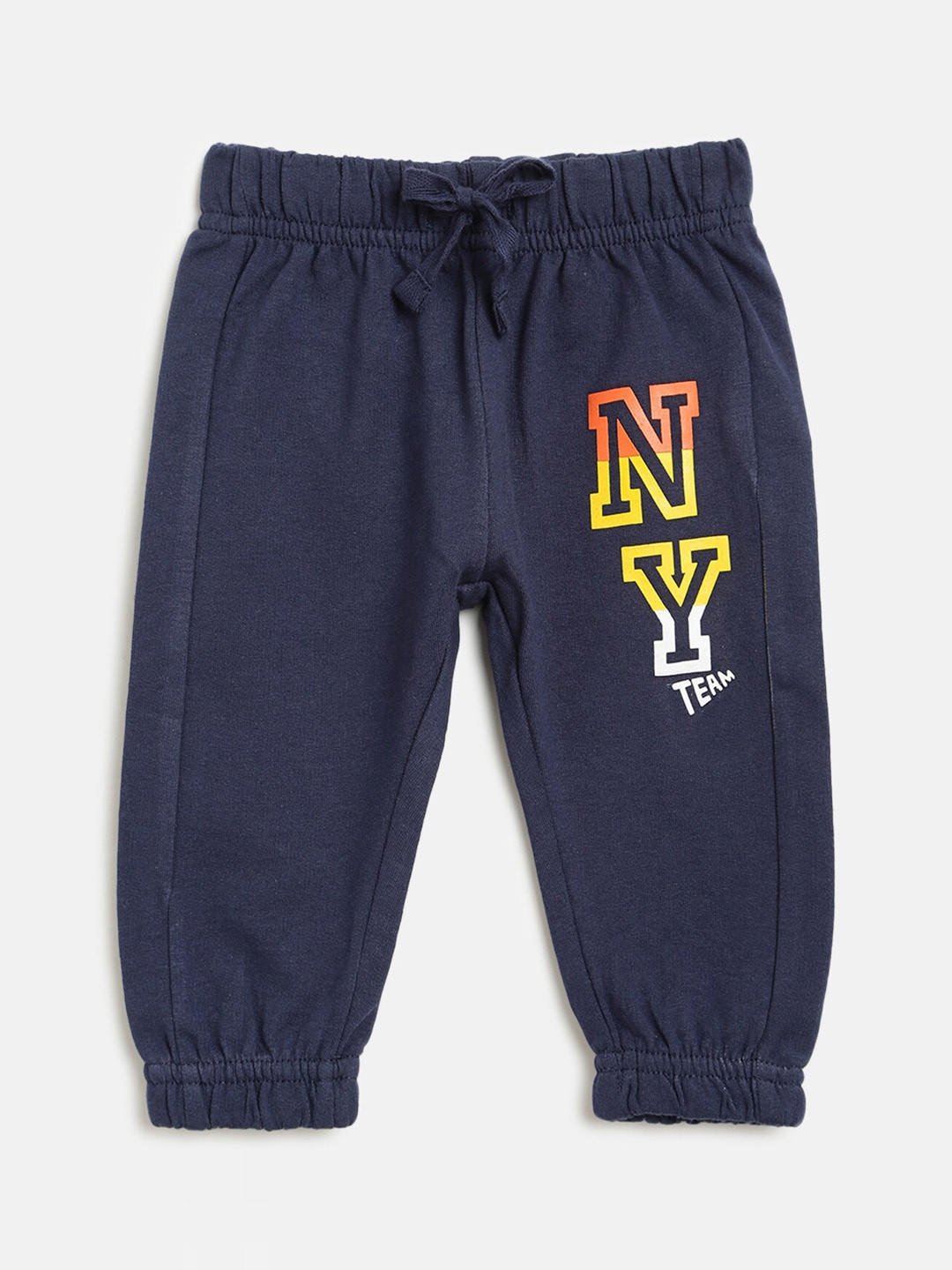 

Chicco Boys Navy Blue Printed Pure Cotton Joggers Trousers