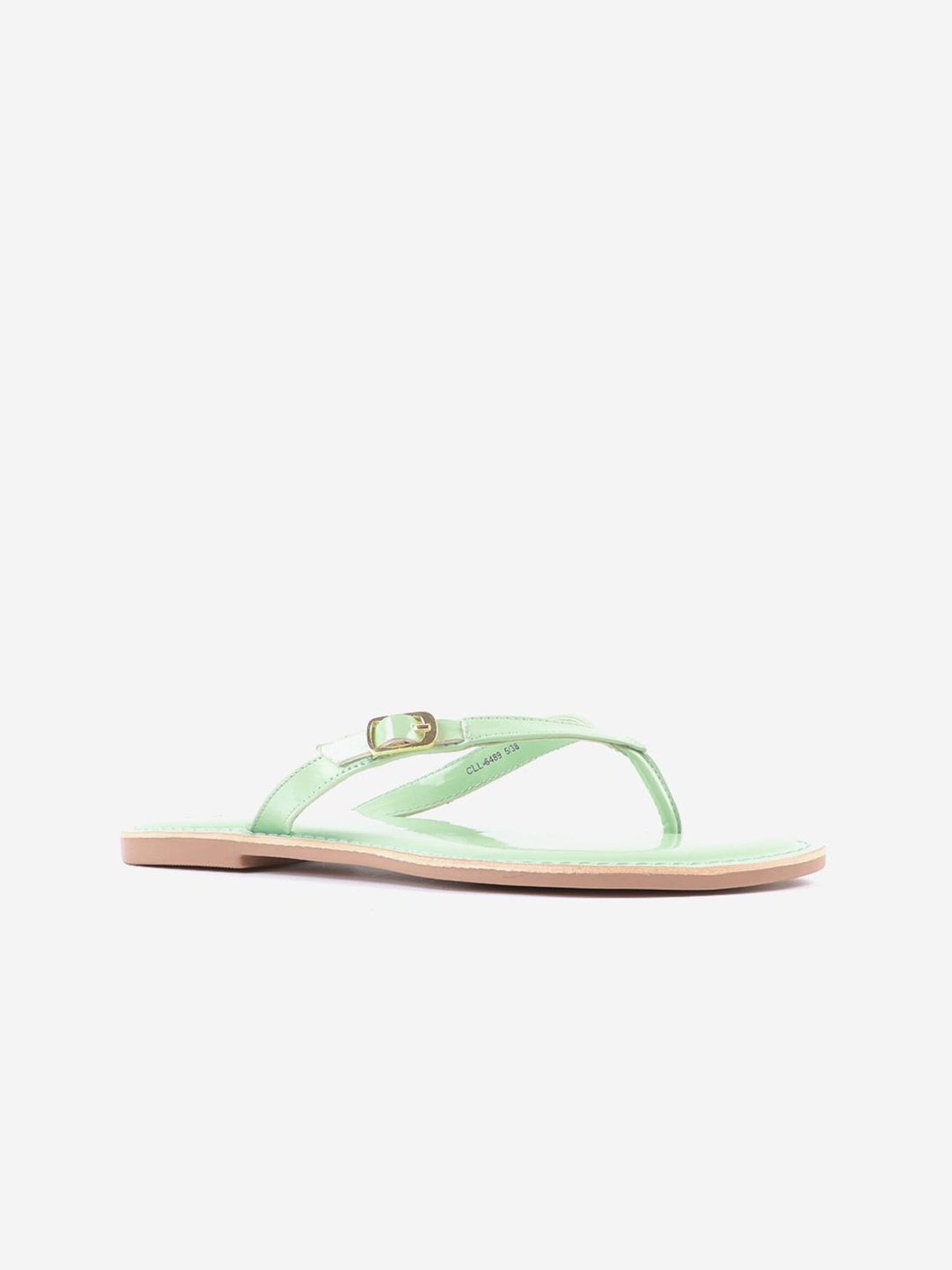 

Carlton London Women Green T-Strap Flats with Buckles