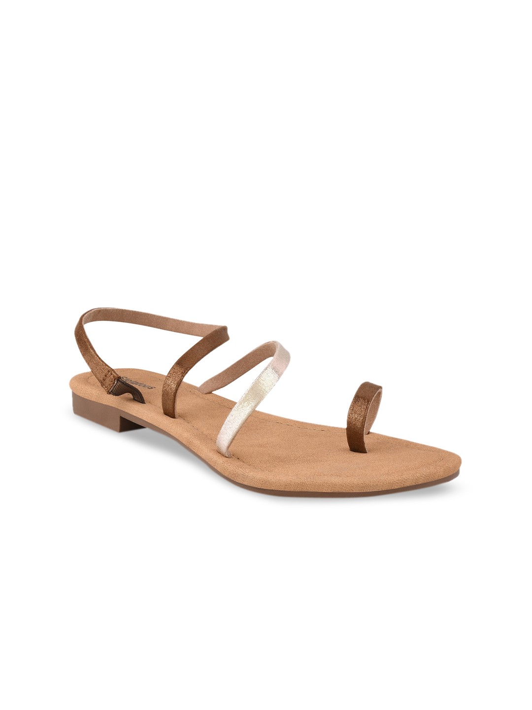 

Stelatoes Women Copper-Toned One Toe Flats