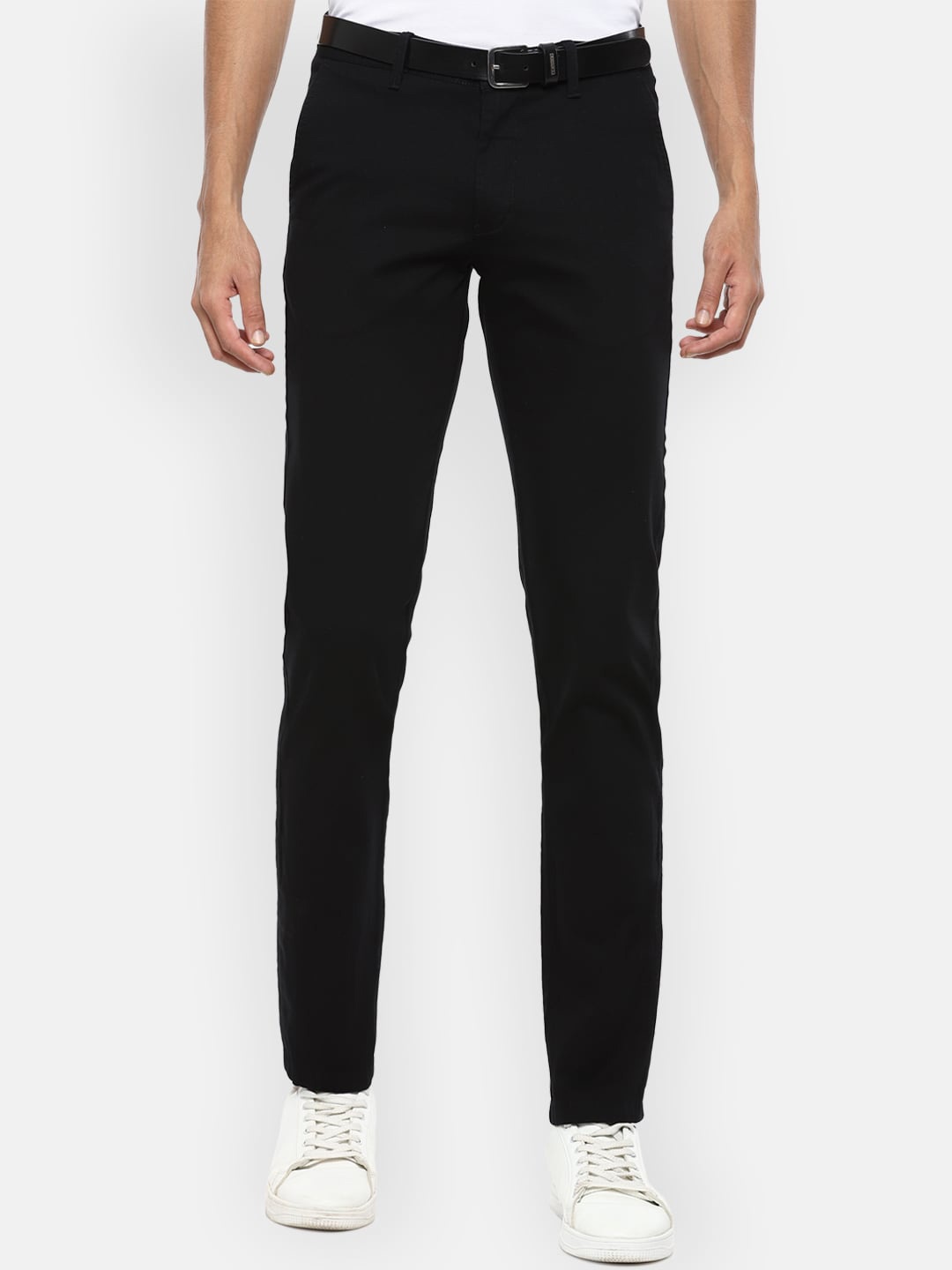 

Van Heusen Sport Men Black Slim Fit Trousers