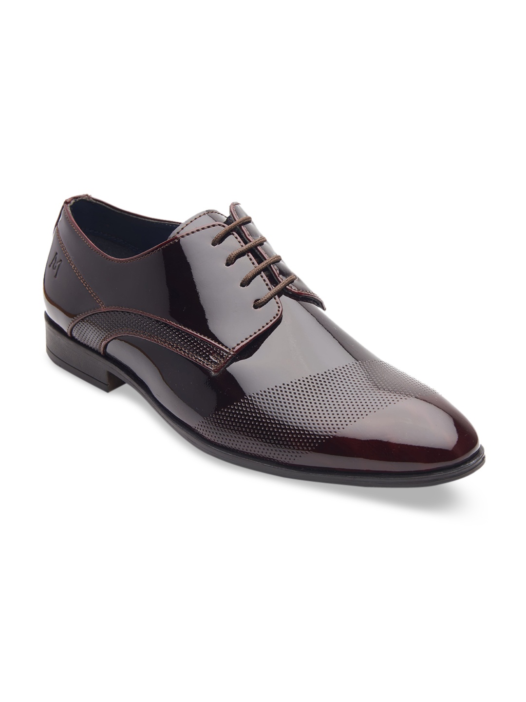 

MICHAEL ANGELO Men Red Solid Oxfords