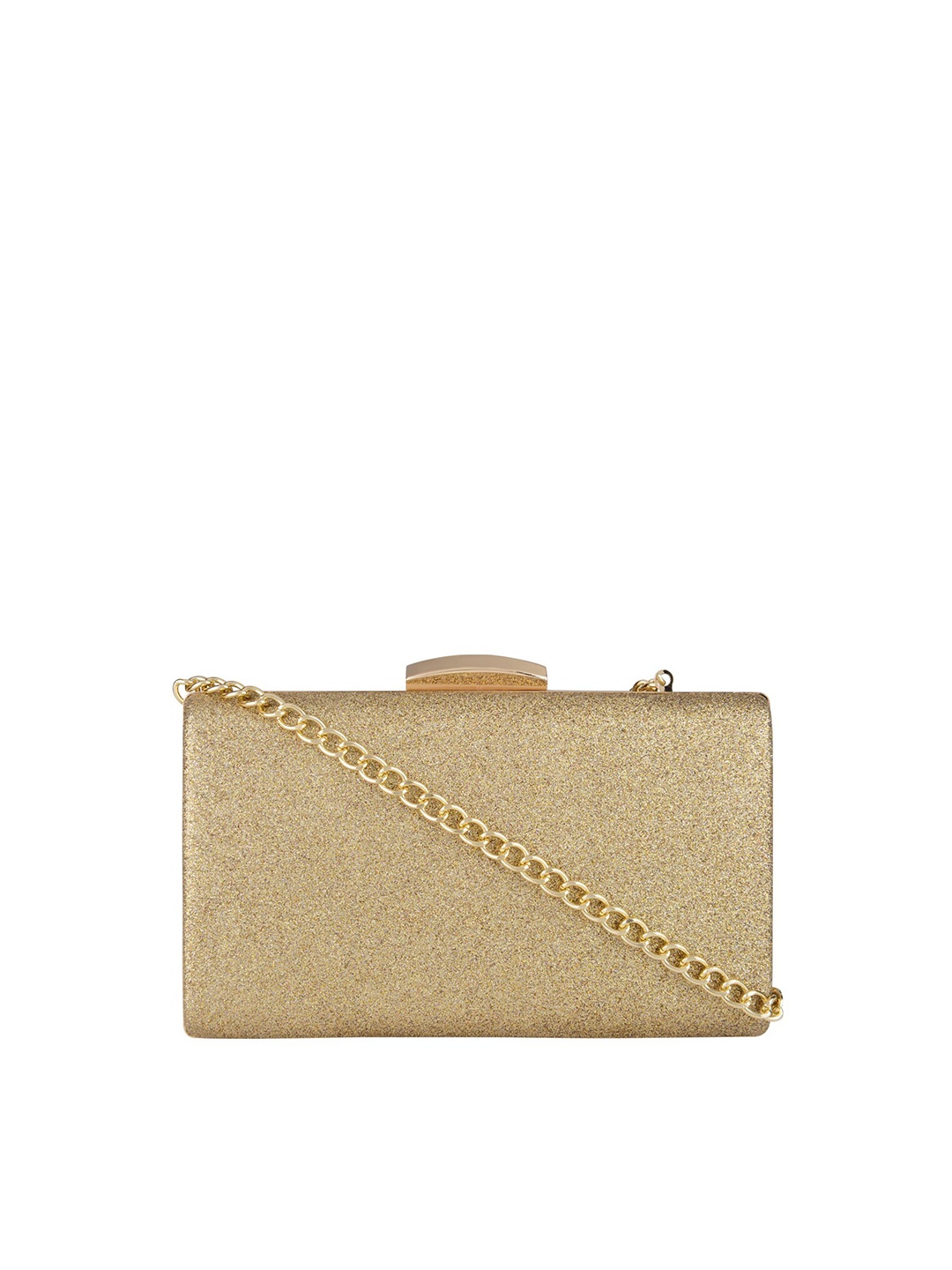 

Vdesi Gold-Toned Embellished Box Clutch
