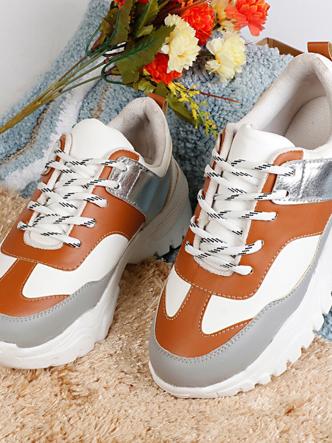 

Denill Women Orange & Grey Running Shoes