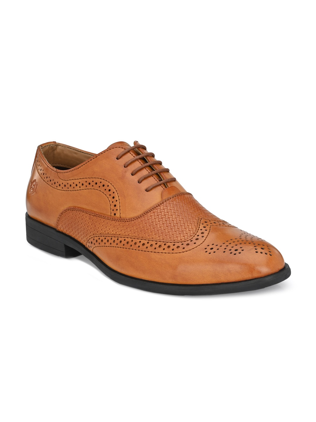

Alberto Torresi Men Tan Formal Brogues