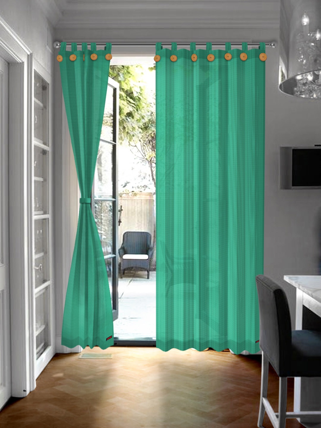 

Hippo Green Set of 3 Room Darkening Outdoor Curtain