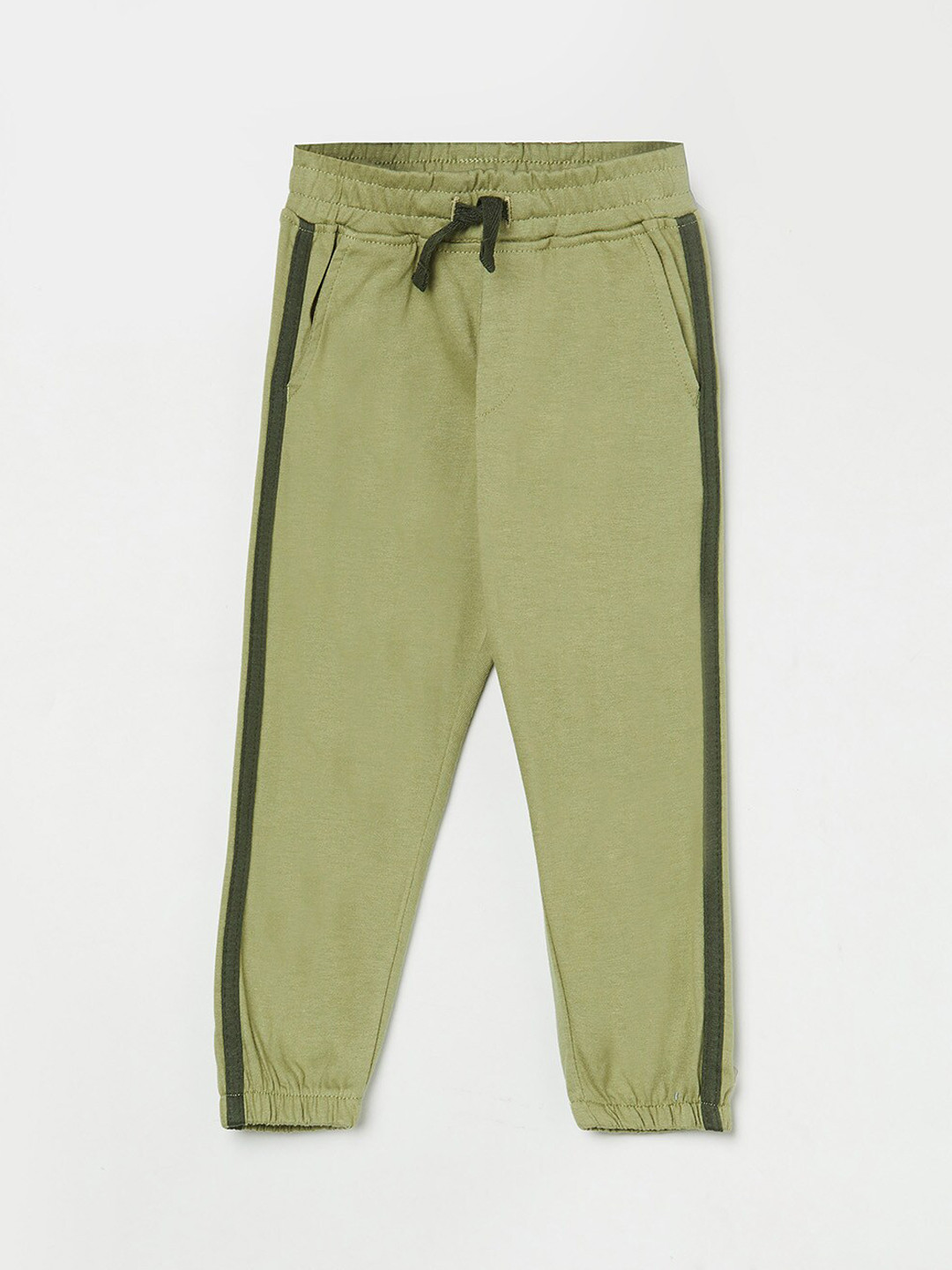 

Juniors by Lifestyle Boys Olive Solid Cotton Track Pants
