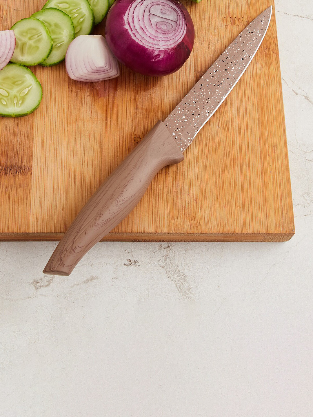 

Home Centre Beige Marshmallow Athena Printed Stainless Steel Knife