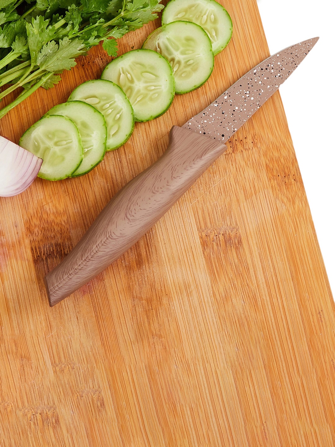 

Home Centre Beige Printed Stainless Steel Paring Knife