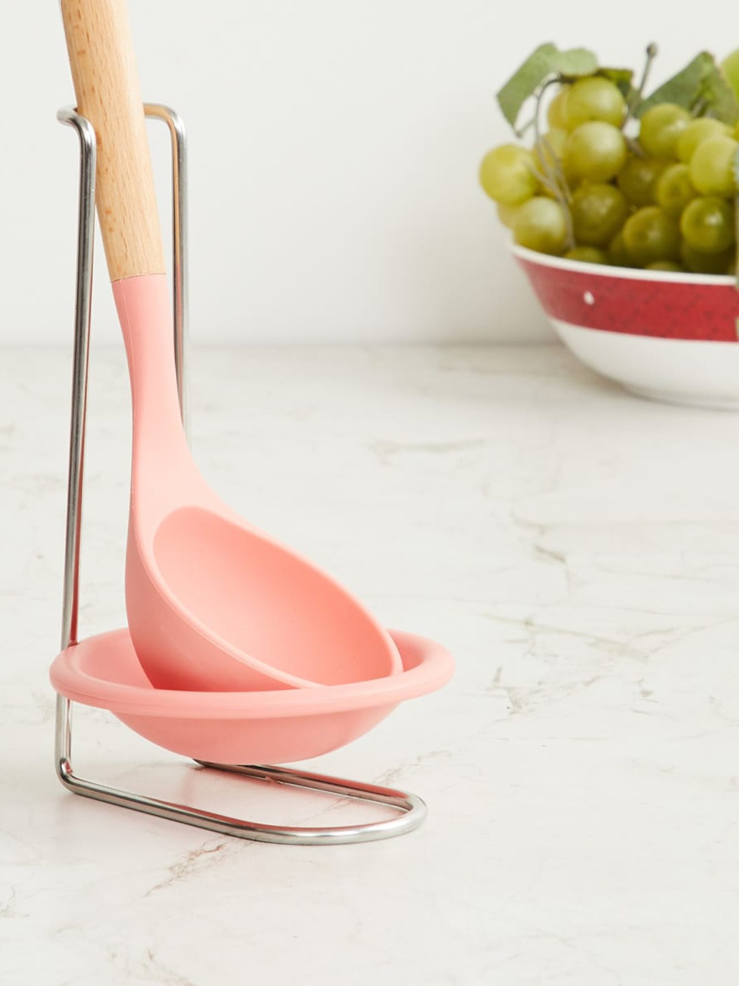 

Home Centre Pink Solid Silicone Spoon Rest