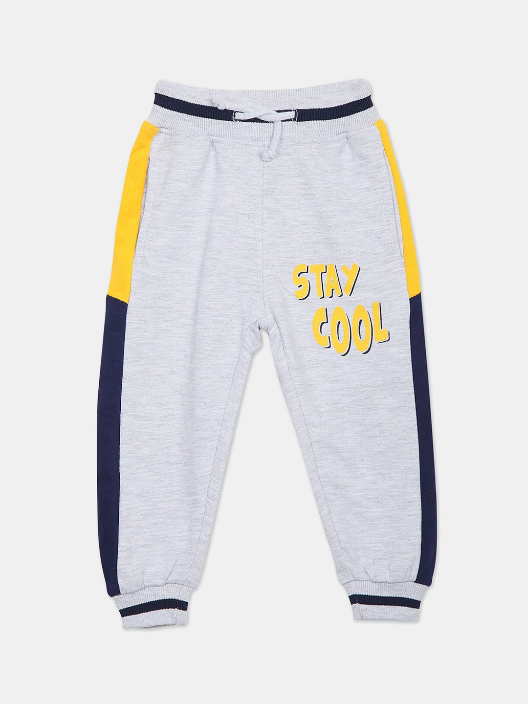 

Donuts Boys Grey Melange Typography Pure Cotton Joggers