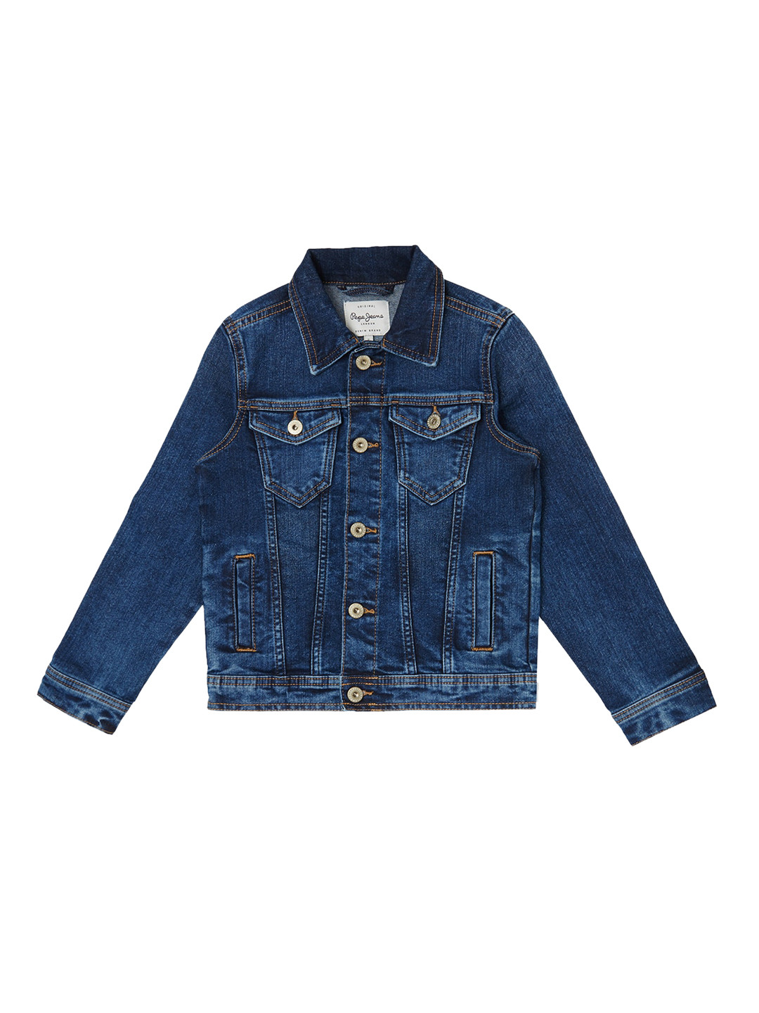 

Pepe Jeans Boys Blue Washed Denim Jacket