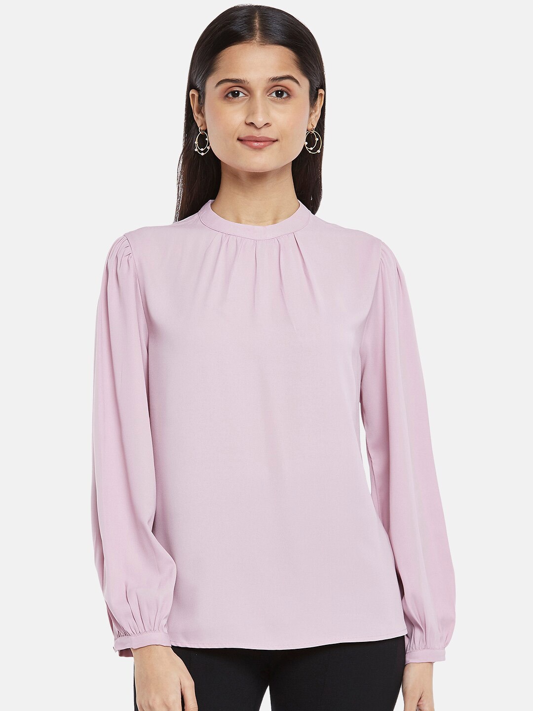 

Annabelle by Pantaloons Women Lavender Regular Top