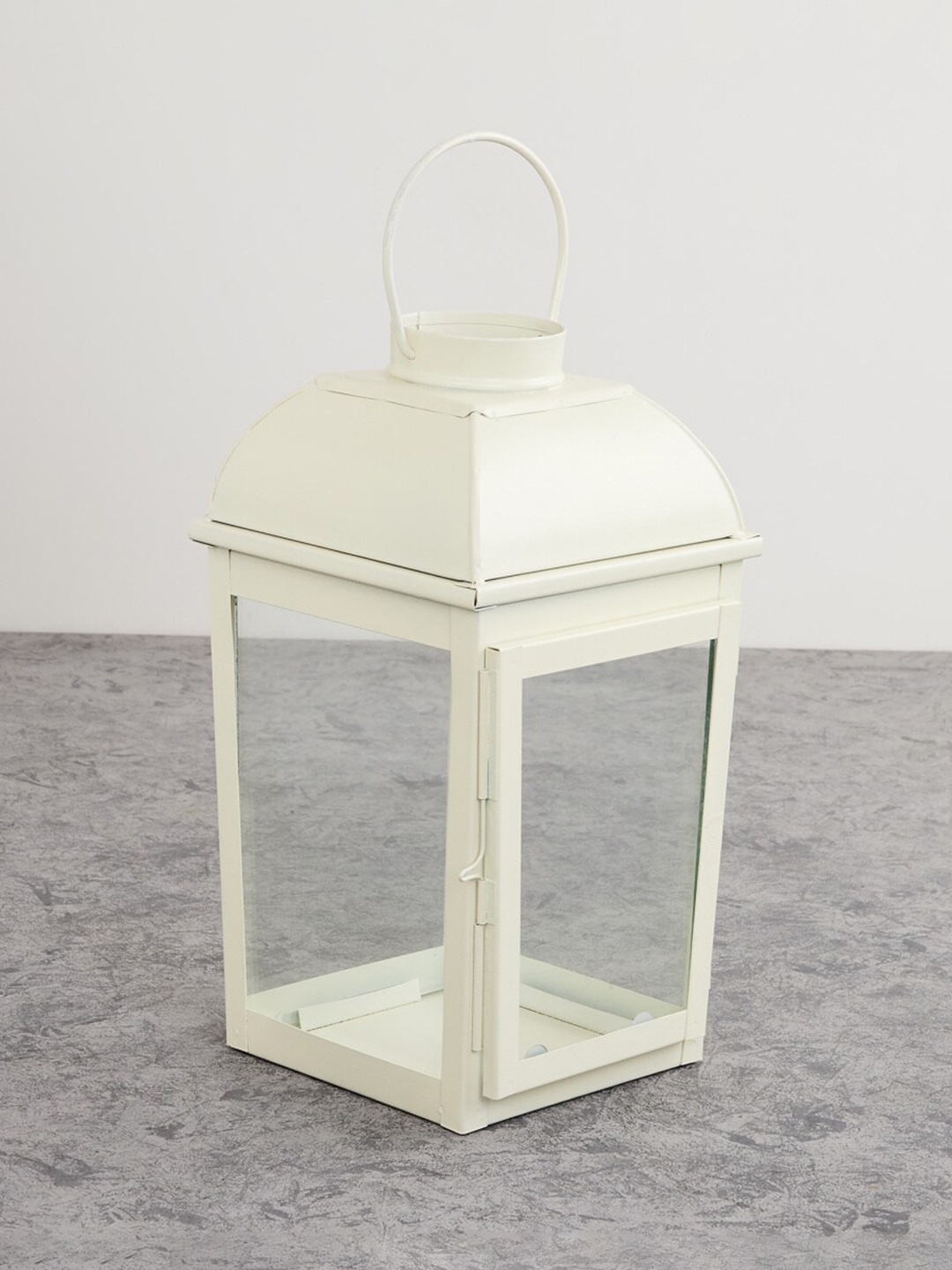 

Home Centre White Solid Metal Hanging Lantern