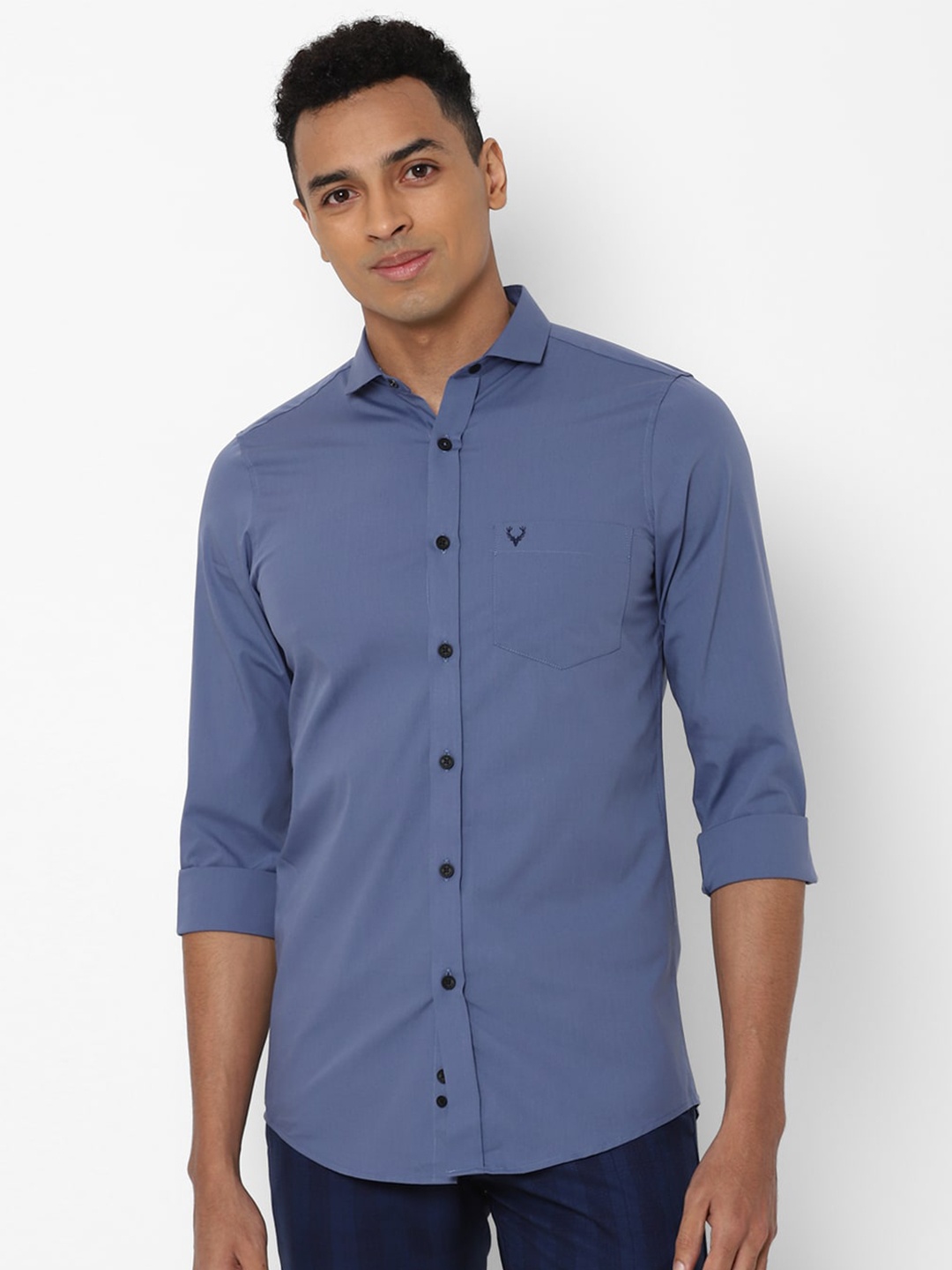 

Allen Solly Men Blue Slim Fit Casual Shirt