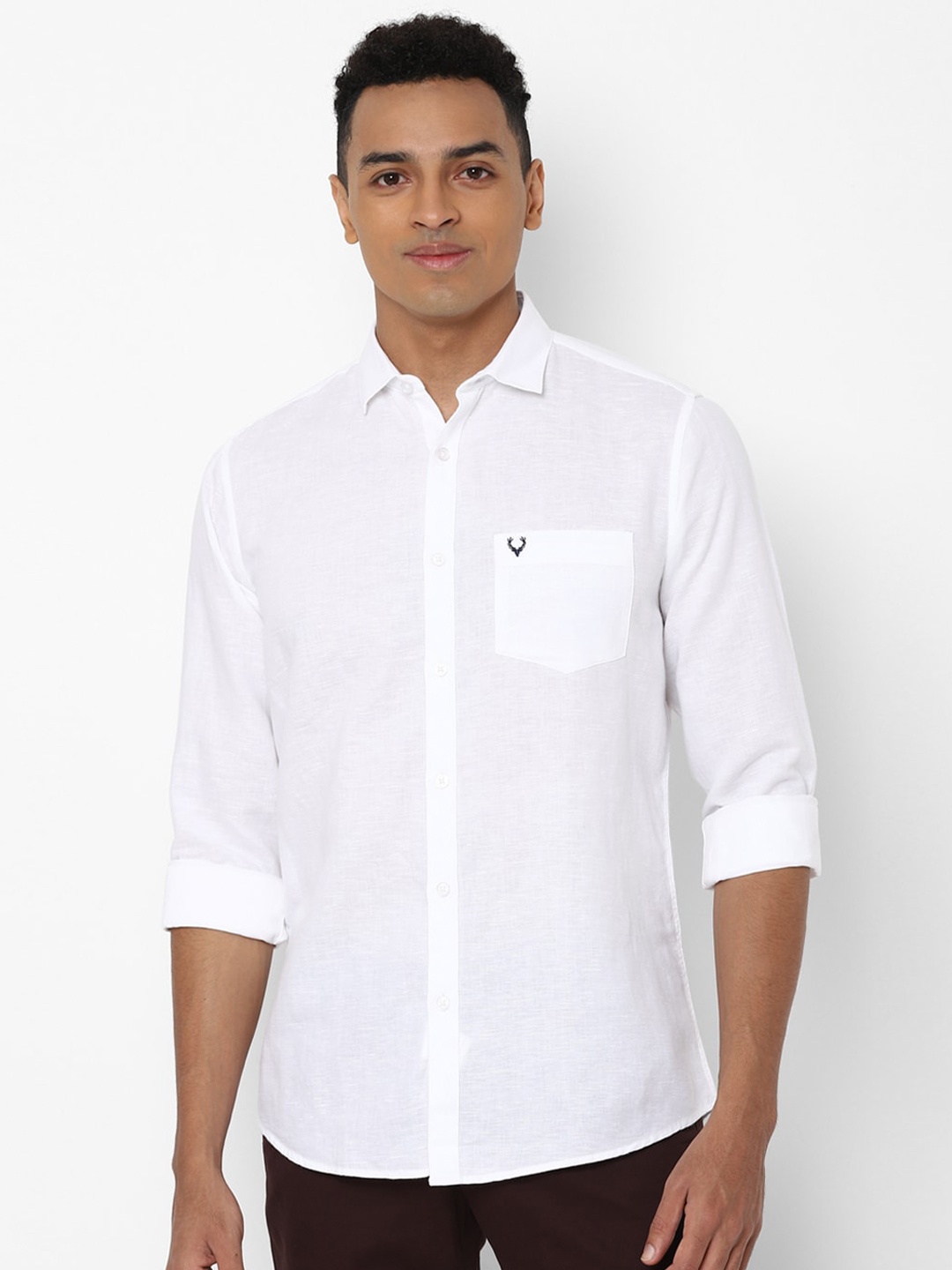 

Allen Solly Men White Slim Fit Casual Shirt