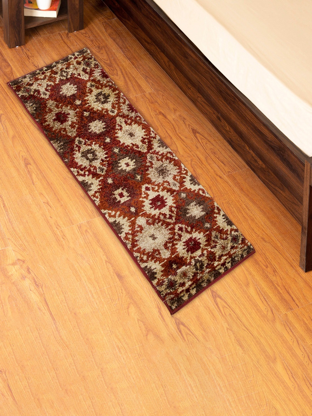 

Home Centre Multicoloured Ethnic Motifs Jacquard Woven Runner, Multi