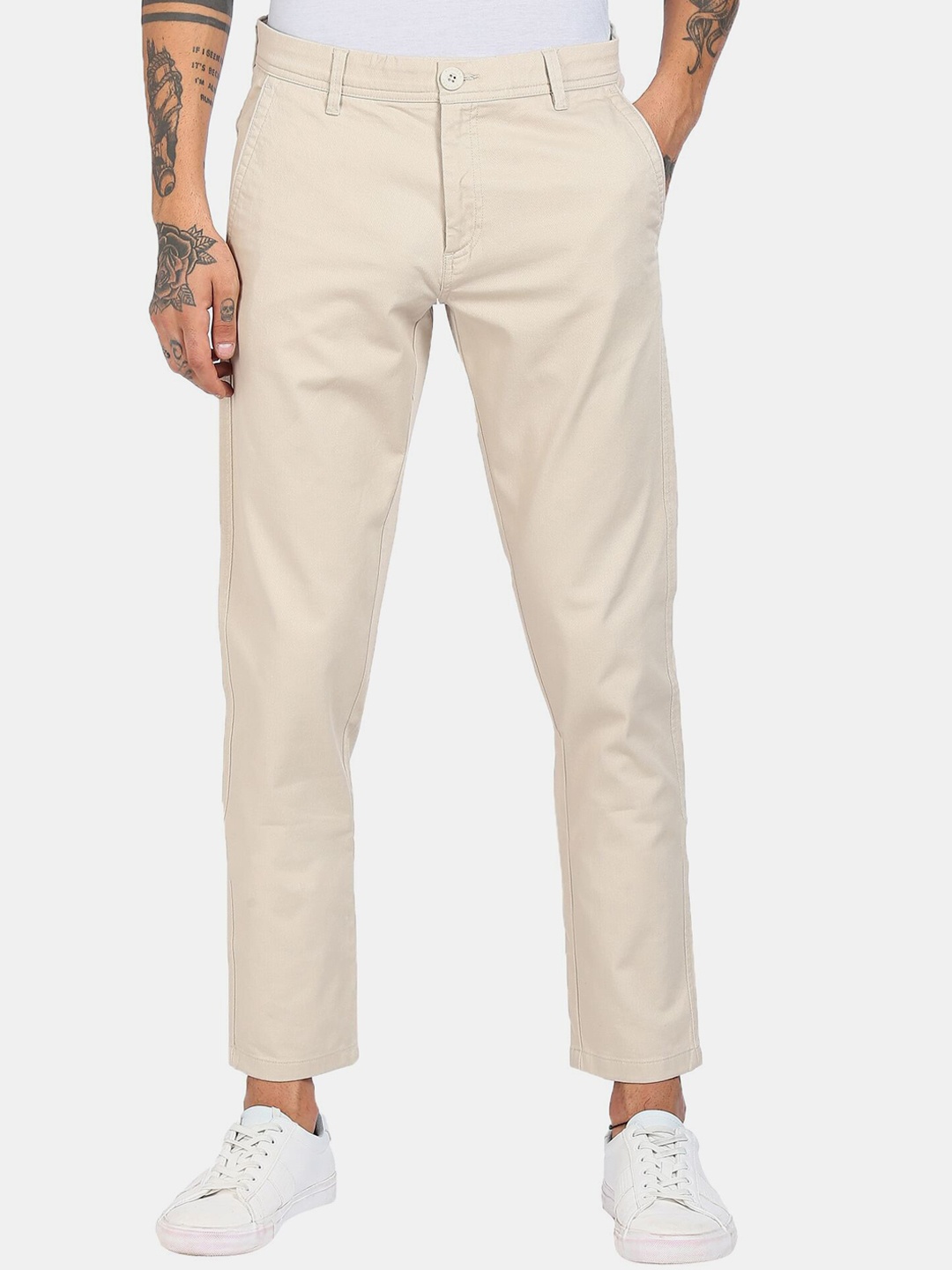 

Ruggers Men Beige Trousers