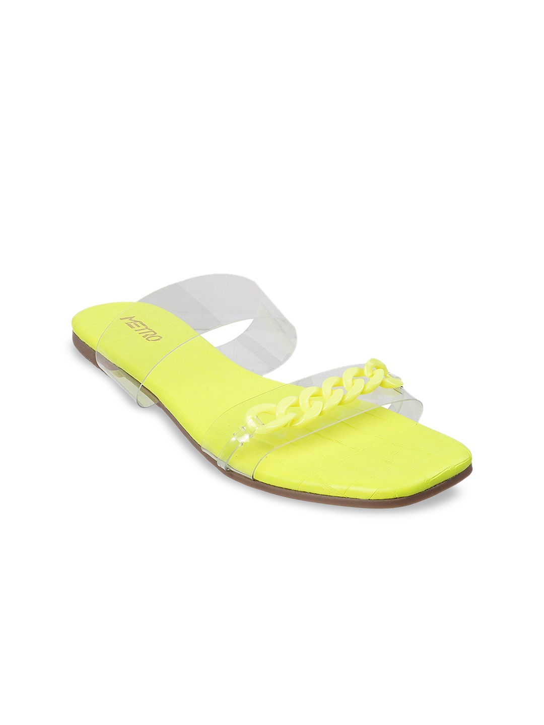 

Metro Women Lime Green Open Toe Flats