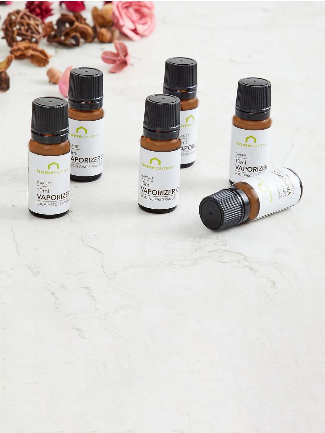 

Home Centre Set of 6 Garnet Assorted Scented Vaporiser Oils