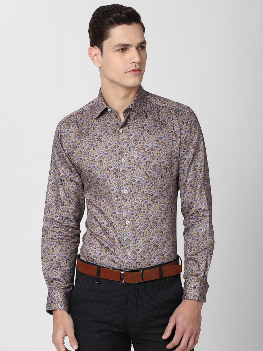 

Van Heusen Men Multicolored Regular Fit Printed Formal Shirt, Multi