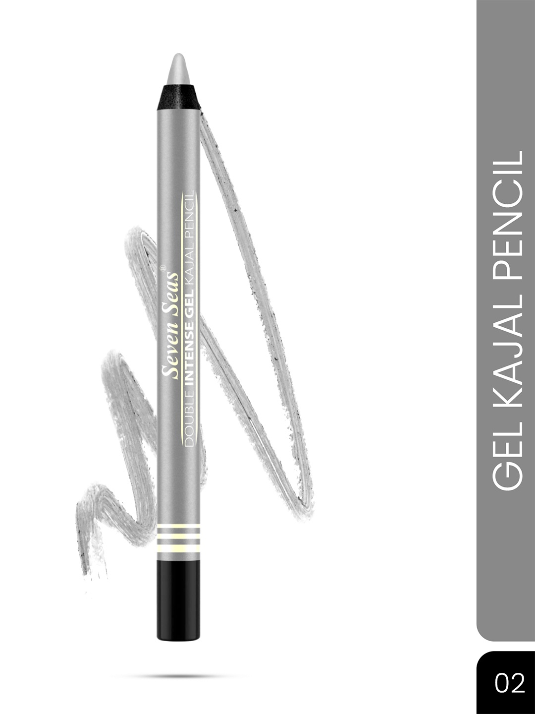 

Seven Seas Double Intense Non Transfer Gel Color Kajal - Silver 02