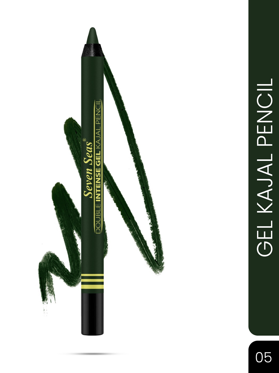 

Seven Seas Double Intense Non Transfer Gel Color Kajal - Green 05