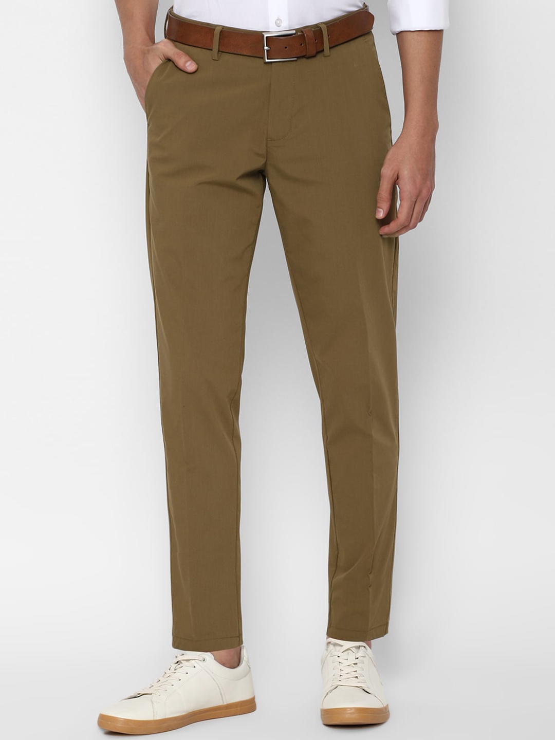 

Allen Solly Men Brown Slim Fit Trousers