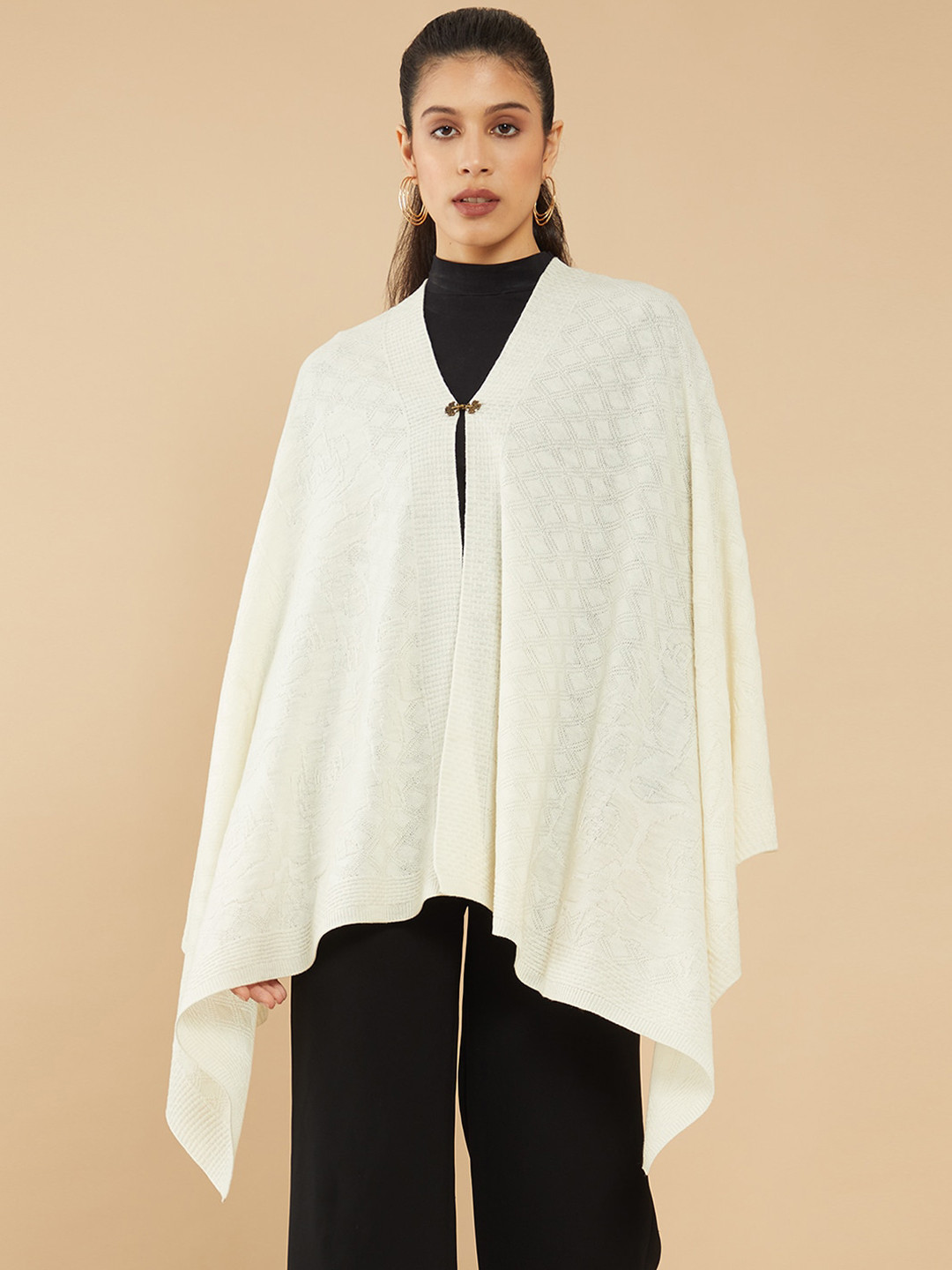 

Soch Women White Longline Tailored Jacket