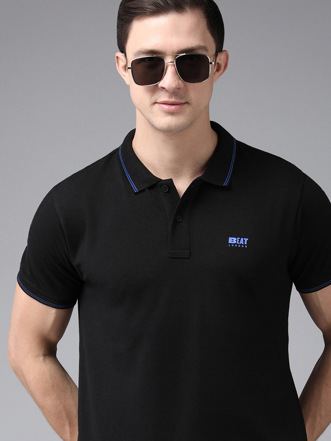 

BEAT LONDON by PEPE JEANS Men Black T-shirt