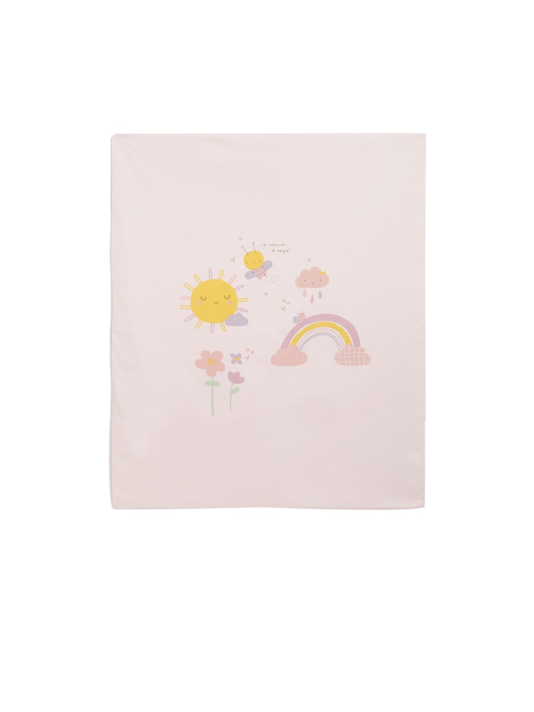 

Chicco Kids Pink Printed Blanket With Removable Cover