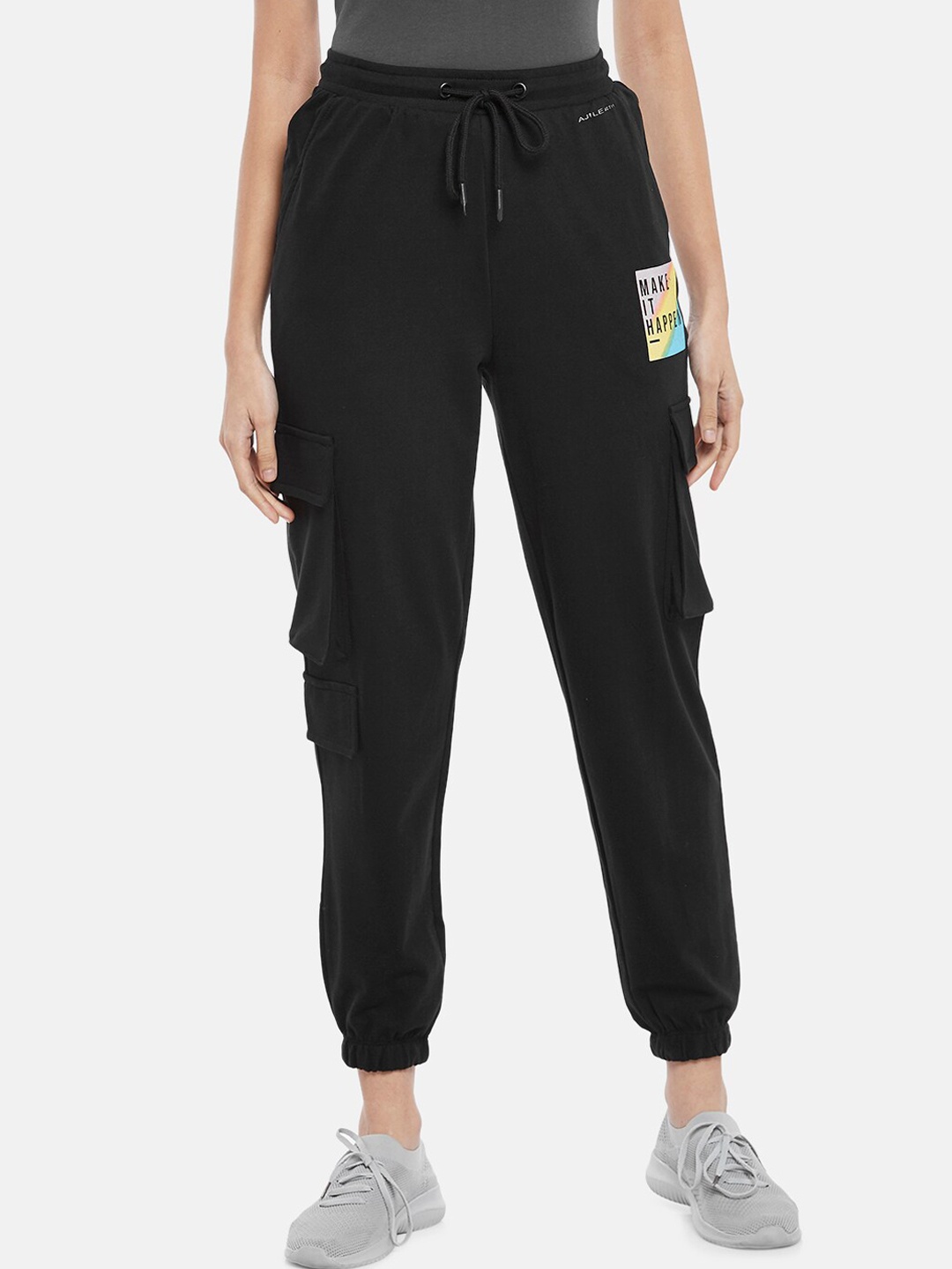 

Ajile by Pantaloons Woman Black Track Pants