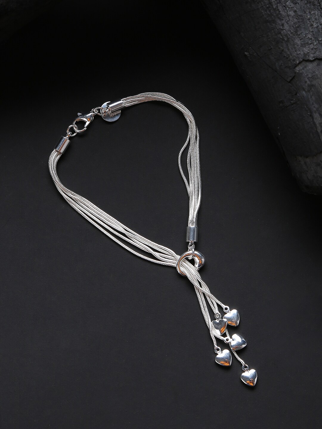 

SOHI Women Silver-Toned Link Bracelet