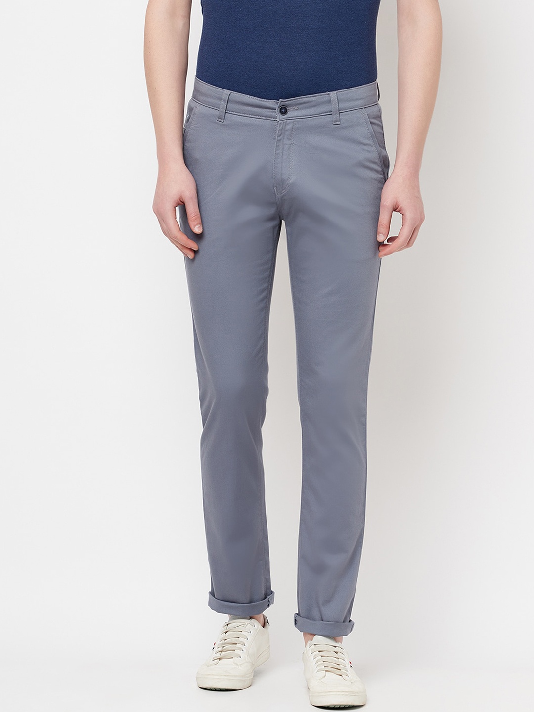 

Crimsoune Club Men Blue Slim Fit Trousers